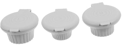 Hemobllo 3pcs Upside Down Shampoo Bottle Caps Leakproof Plastic Flip Caps for Travel Squeeze Bottles for Shower and Bath