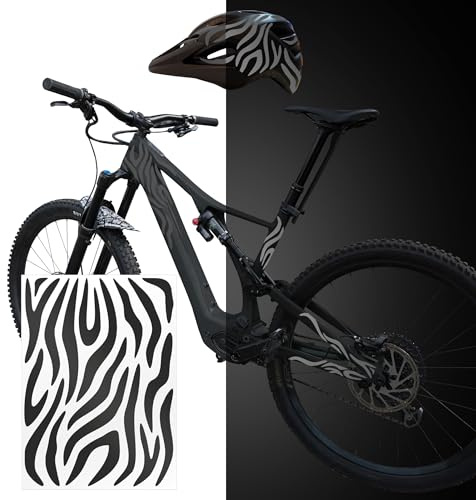 Riesel Design - re:Flex - reflektierende Fahrrad Aufkleber (21 x 15 cm) | Reflektor Sticker für Fahrradrahmen & Helm – bessere Sichtbarkeit im Dunkeln, wetterfest und Made in Germany