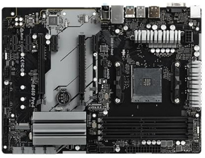 motherboard Fit For ASRock B450 PRO4 con memoria AMD DDR4, scheda madre AM4 M.2 NVME ATX (supporta CPU Ryzen 5 5600G R7 5700X3D 5800X)