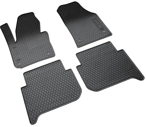 RECAMBO 3D Gummimatten Set passend für VW Touran | 1T | BJ 2003-2015 - passgenaue Auto Fußmatten mit hohem 3D-Rand | rutschfest | geruchsarm | formstabil | leicht zu reinigen