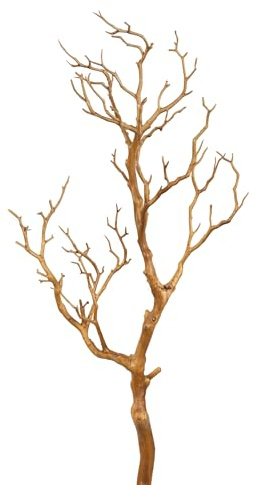 Großer Dekoast/Dekozweig YF künstlicher AST Zweig Kunstast (Hellbraun, 70cm)
