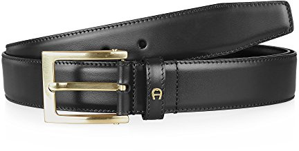 Aigner BUSINESS Herren Gürtel (100, Schwarz)