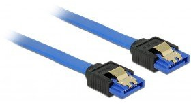 Tragant 84981 câble SATA 1 m SATA 7-pin Noir, Bleu - Câbles SATA (1 m, SATA III, SATA 7-pin, SATA 7-pin, Male connector / Male connector, Noir, Bleu)