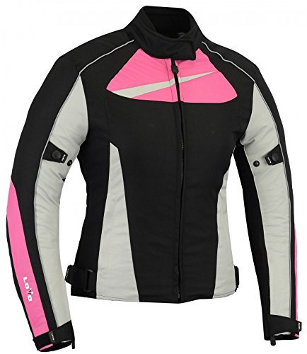 Lovo Veste de moto d'hiver pour femme XL noir/rose
