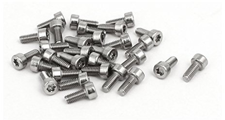 Aexit M2.5x6mm T8 Torx Drive 304 Edelstahl Torx-Zylinderschraube 30 Stück (3709399c6ed8be3fd448ef60dff1bef3)