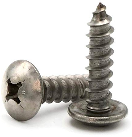 #10 Phillips Truss Head Screws 316 Stainless Steel Sheet Metal Screws #10 x 1 inch Qty 100
