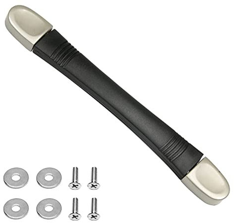 MroMax 1Pcs Kunststoff Pull Griff Seitenhalter für Gepäck Kofferraum Koffer Schwarz RB-033A 250x31x20mm(LxBxH)