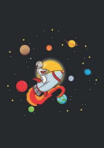 Notizbuch A5 kariert mit Softcover Design: Into Space Weltall Planeten Sonnensystem Astronom Sterne: 120 karierte DIN A5 Seiten