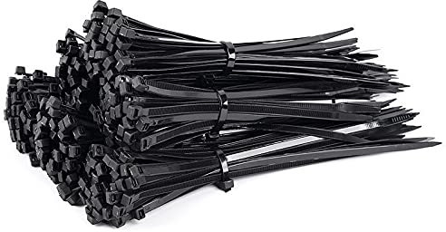 Collier De Serrage 200 Pcs Cravate de nylon en plastique auto-verrouillable Noir 8 * 200 8 * 500 Câble de câble bague de fermeture Cadre Cravate Zip Cravate Sangle Nylon Cravate de câble Serre Cable