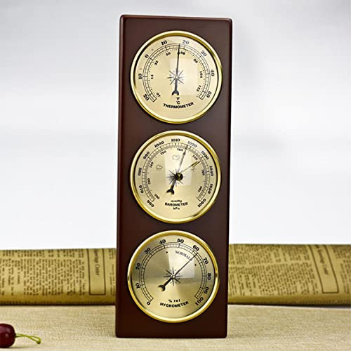 BAWAQAF Barometer,Traditional Weather Station,Barometer thermometer hygrometer weather station,barometers for the home,Suitable for Indoor outdoor