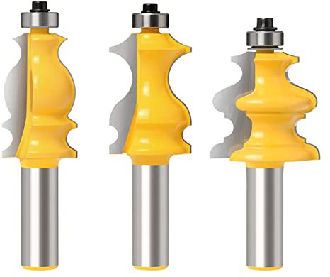 12mm 1/2 Pollici Gambo Speciale Stampaggio Corrimano Legno Router Bit Lavorazione Del Legno Fresa Per Macchine Utensili Per Legno,Gambo Da 12 Mm