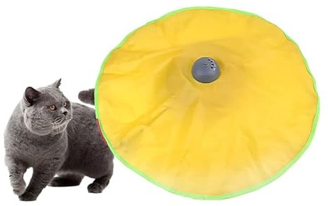 zalati Elektrisches Katzenspielzeug Interaktives Automatisches Bewegungsspiel Fangen unter Decke Spielzeug für Katzen
