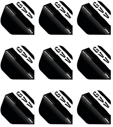 RED DRAGON Players Hardcore Dartflug - 3 Set pro Packung (insgesamt 9 Dart-Flights)