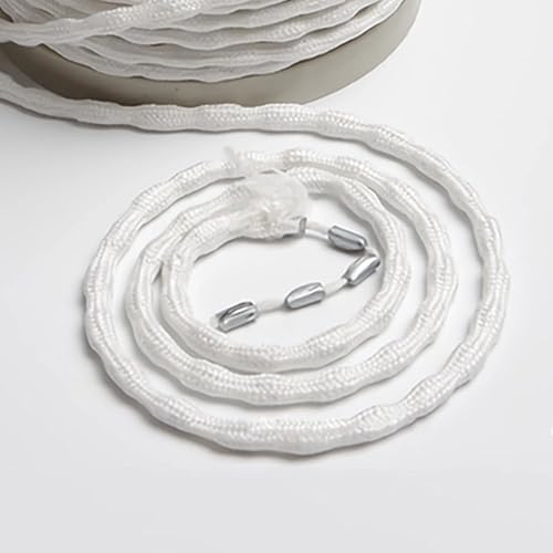RHBHY 500g Bleiband für Gardinen 10M Schwer Bleikette Gardinenbeschwerer Vorhang Beschwerer Outdoor Glatte Aufhängung Perfekte Falten, für Vorhänge Gardinen Stoffe Moskitonetz (50g/M)