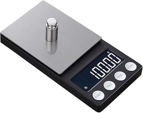 Electronic Scale Mini Digital Jewellery Scale 0.01/0.1g Kitchen High Precision Backlit Pocket Jewellery Weight (Color : 1000g/0.1g)