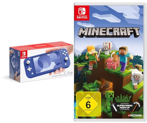 Nintendo Switch Lite - Blau & Minecraft Switch