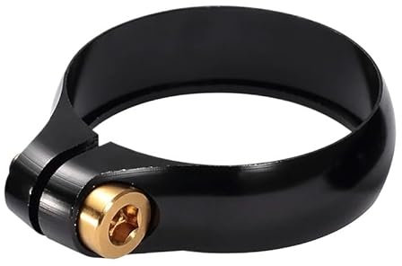 Sattelklemme Fahrrad Sattelstützenklemme Legierung Sattel Sattelstützenklemme for 27,2/30,8/31,6 mm Mountainbike-Sattelstützenteile Sattelklemme (Color : GOLDEN 31.8)