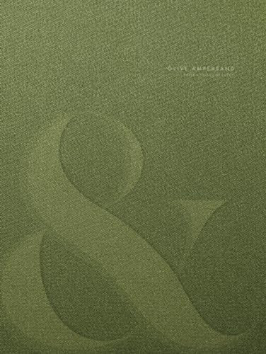 Olive Ampersand - Decor and Display Book for Coffee Tables | Linen Style Home Accent with Realistic Fabric Effect Hard Cover: Ideal for Decorative ... | Minimal Internal Layout (Fabrics de Mode)
