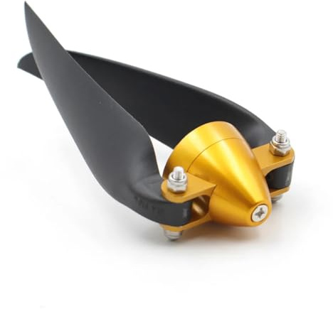 SPARKHOBBY Folding Propeller 8X6 9X6 10X8 11X6inch Foldable Propeller Aluminum Alloy Spinner 3.0 3.17 4.0mm Motor Mount Hole for RC Glider (9x6(4.0MM))