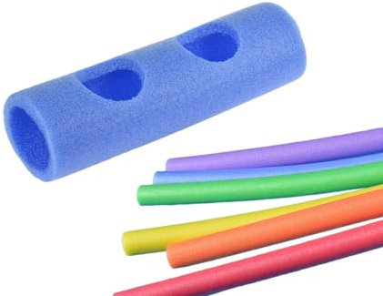 Churro Piscina con Conector | Conectores para Fideos De Piscina | Conector para Fideos De Natación | Conector con Agujeros para Palos De Natación