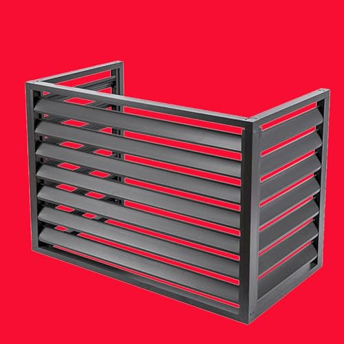 Panneaux de clôture d'intimité d'extérieur avec piquets métalliques gris 3 côtés 3 panneaux pour équipement de piscine, écran de climatisation et enclos de poubelle autoportant, idéal pour la