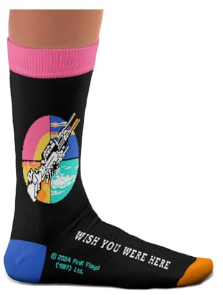 Sock Affairs Chaussettes Pink Floyd – Dark Side, Division Bell, Animals, Wish You Were Here, Official Pack – Cadeaux pour les mélomanes, chaussettes en coton, 2 tailles, 36-40 et 41-46