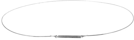 Ressort de Soufflet de Porte pour Lave-linge, Acier Inoxydable, 32 Cm | Compatible Diverses Machines à Tambour, Pièce de Fixation du Joint, Couleur Argenté, Remplacement de Réparation