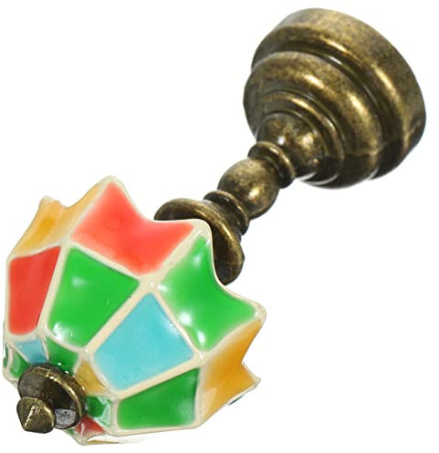 JOINPAYA Miniature Table Light Retro Doll House Desk Lamp Mini House Floor Lamp for Home Decor for Miniature Scenes