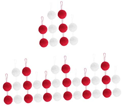 Cabilock 4 Sätze Aufblasbarer Wollknäuel Weihnachtsdekoration Aufblasbare Weihnachtskugel Girlande Weihnachtskugeln Girlandenteppiche Mini Weihnachtsschmuck 10 Stück * 4