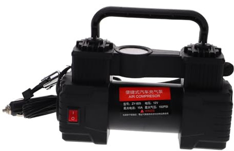 Alipis Autoreifen Luftpumpe Tragbar Für Reifenfüller Kompakter Luftkompressor Mit Manometer Für Schnelles Inflation Reisen Hause