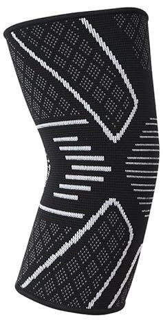 Viexpand 2Pcs Genouillères Antidérapant Respirant, Genouillère Sport, Peuvent être Utilisées Pour Réduire La Douleur Au Genou, Articulaires Attelle Genou, sport, La course et la corde à sauter(XL)