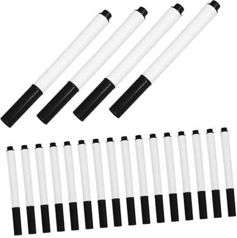 Veemoon 20pcs Erasable Whiteboard Markers Washable Flipchart Paint Pens Liquid Chalk Markers for Glass Chalkboard Blackboard Mirrors