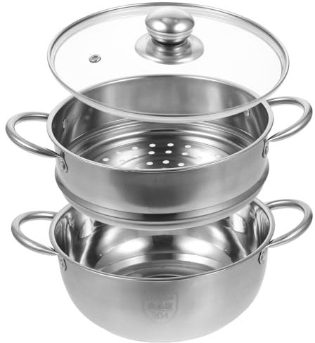 BEBEMOKO Vaporera De Acero Inoxidable Olla Para Sopa Para Cacerolas Vaporeras Uso Cocina Familiar