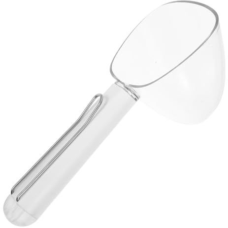 LOORGVEL Cuchara Medidora para Pienso Perros y Gatos con Clip Sellador Acero Inoxidable Resistente y Fácil de Limpiar Precisión Porciones Diseño Versátil para Alimentación Mascotas