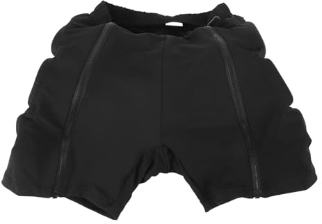 POENVFPO Pantaloncini con Fondello per Bambini, Fondello in Spugna con Protezione Dell'anca 3D per Sci, Pattinaggio, Snowboard, Skateboard (S)
