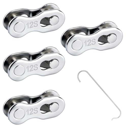 DIPZO Bicycle Chain Link Quick Release Master Link, 6 Pairs Reusable Bike Chain Lock, Compatible with Shimano Chains for Mountain and Road Bikes