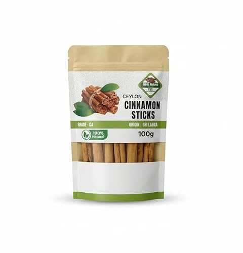 KGS Ceylon Cinnamon Sticks 100g C4 Grade True Sri Lankan Cinnamon