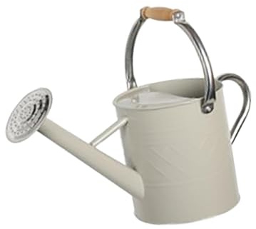 Qianly Regadera Grande de Metal con Ajustable Y Mango Ergonómico Diseñada para Riego Precisa en Plantas de Interior Y Exterior Apta para Jardinería, 5.5l