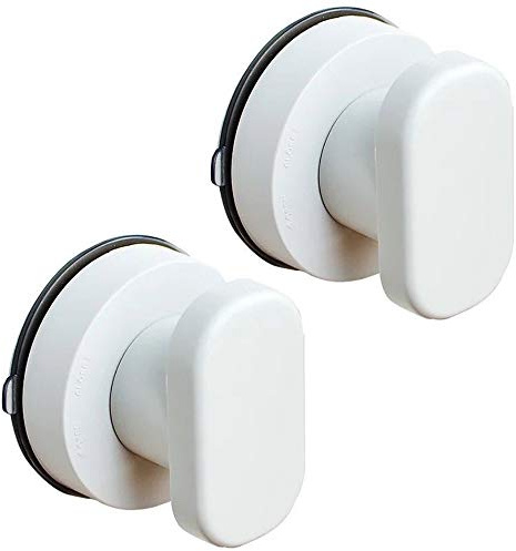 Amacoam Saugnapf Türgriff und Schrankgriiffe für Glastüren, Tragbare Mobilität, Badezimmer, Balkontüren 2 Pcs