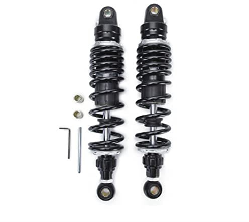 Hegeiisy Amortisseur d'Air Universel à Ressort de 360 mm 7 mm pour Moto, VTT, Quad, Scooter, Tout-Terrain - Gonflable et Réglable