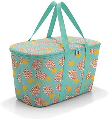 reisenthel coolerbag Pineapple - Kühltasche aus hochwertigem Polyestergewebe – Ideal für das Picknick, den Einkauf und unterwegs