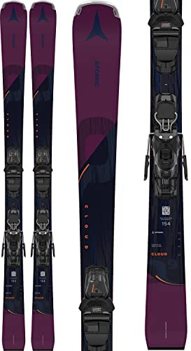 ATOMIC Damen Cloud Q9 + M 10 Gw Black ski, Schwarz/Berry/ (Mehrfarbig), 147 cm