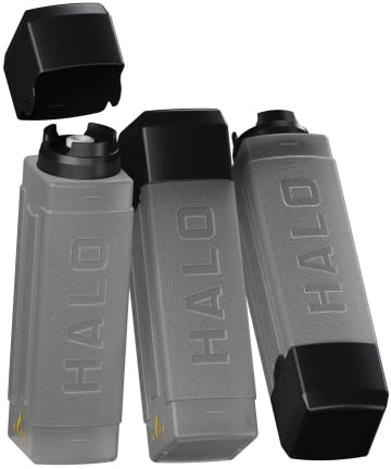 HALO Squeeze Bottles (3-Pack) | 27oz. | Square | Leak-Proof | Pressure-Release Valve | Ideal for Oils, Sauces, Dressings, Syrups | HZ-3027