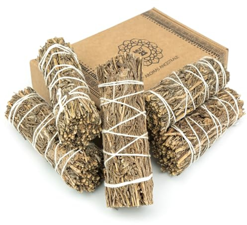 MUT22 5 Räucherbündel Lavendel zum Räuchern, 10 cm | Reiner Lavendel | Floral-krautiges Duftprofil | 5 Bündel à ca. 10 cm | Für Meditation, Yoga und Räucherrituale