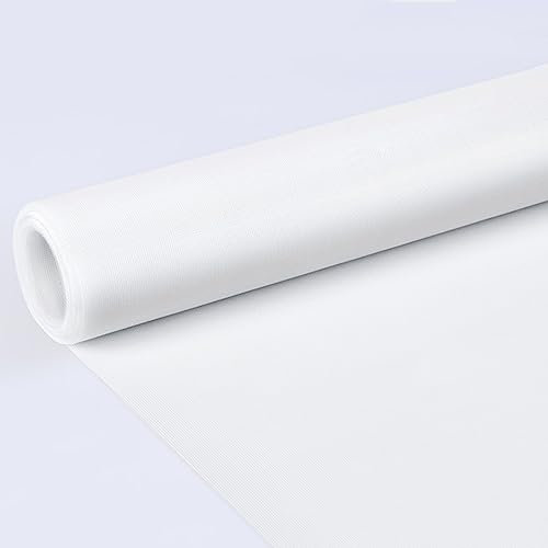 Maille Moustiquaire 0.8x8.5m, Grillage Plastique Anti Mouche Toile en Tissu moustiquaire, pour Porte et Fenetre. - Blanc