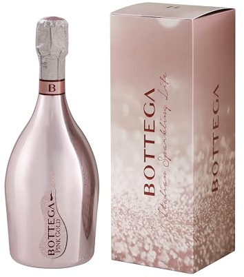 Bottega Pink Gold Prosecco Rosé DOC Sparkling Spumante Brut with Gift Box - 750ml
