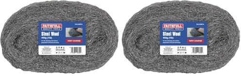 Faithfull ASW14 Steel Wool 450G 4 Very Coarse (Pack of 2)