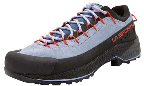 La Sportiva Womens TX4 EVO Leather Approach Shoes, St-Blu/Cher Tomato, 6.5