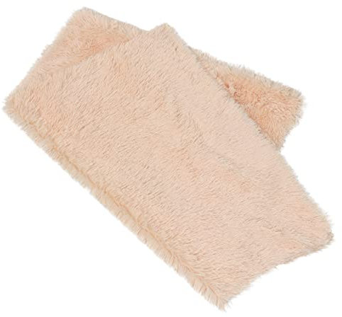 BESPORTBLE Langplüschige Haustierdecke für Hunde und Katzen Doppelschichtig Warm und Tragbar für Innen und Außenbereich Langlebig und Modisch im Khaki Design