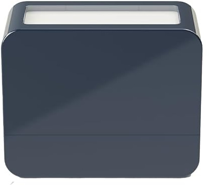 Modico Timbro Personalizzato Preinchiostrante - Impronta 27x61mm, Inchiostro Vari Colori, Max 5 Righe (Blu)